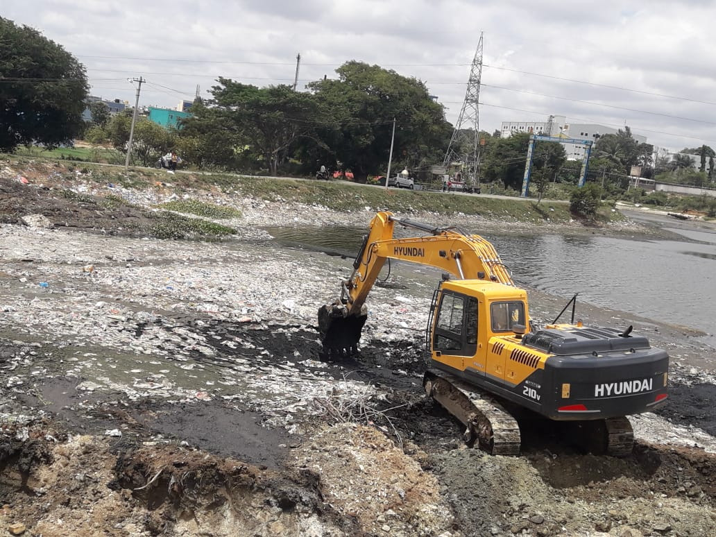 Bedrapalli Lake rejuvenation work being done by TPSOH. . Thanks tp M/s Micro Labs  ltd our sponsors