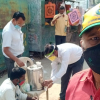 TPSOH distributing Kabhasura Kudineer to the community