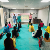 Subhangi, Sangeetha Satish & Monika Sadhasivam giving Yoga Sessions at First Steps Baby Wear Company